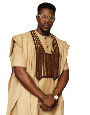 Nude Brown Agbada