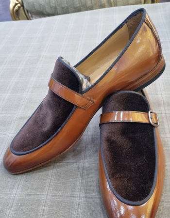 D&G Light brown and Dark brown color shoe